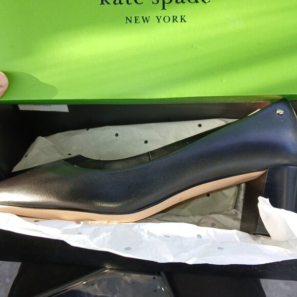 Kate Spade nwt nappa heels 7.5 - Picture 3 of 4